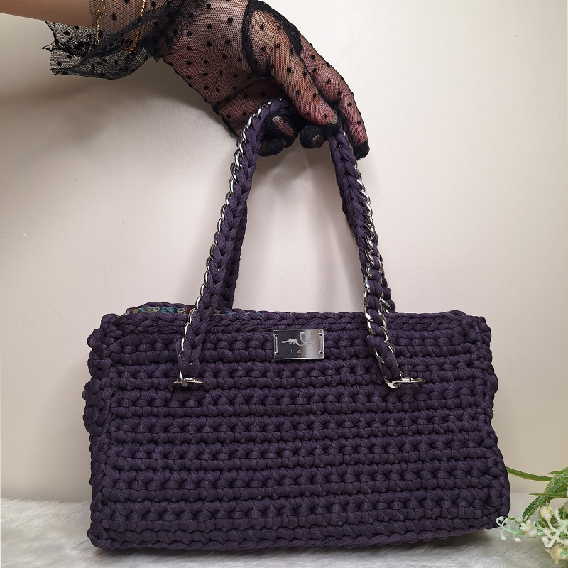 RebeccaPurple Crochet Bag - MAZ Handmade